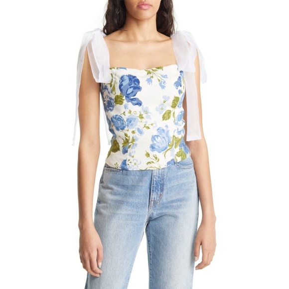 NEW Reformation Zoey Top Lucca 10 - Picture 6 of 17